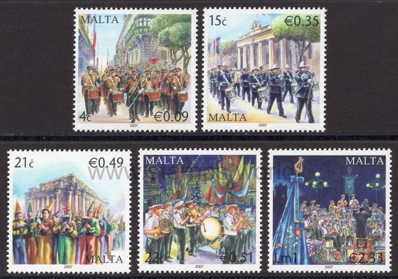 Malta. 2007 Maltese Bands. MNH