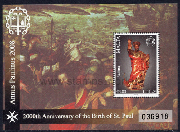 Malta. 2008 Annus Paulinus. MNH