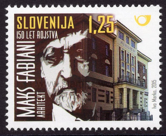 Slovenia. 2015 Maks Fabiani. MNH
