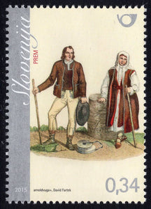 Slovenia. 2015 National Costumes from Prem. MNH