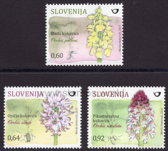 Slovenia. 2015 Orchids. MNH