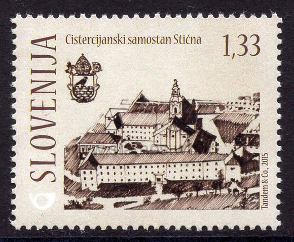 Slovenia. 2015 Sticna Abbey - Cistercian monastery. MNH