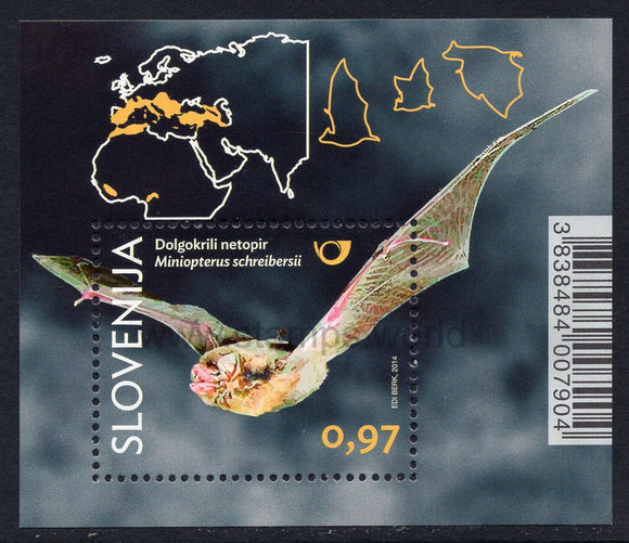 Slovenia. 2014 Bats. MNH