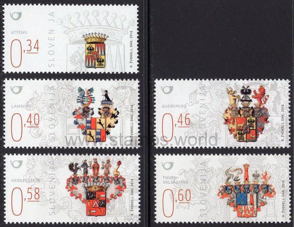 Slovenia. 2014 Coats of Arms. MNH