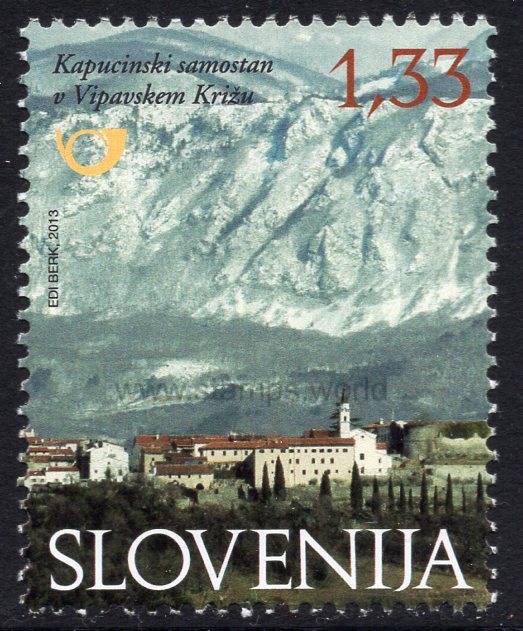 Slovenia. 2013 Capuchin Monastery in Vipavski Kriz. MNH