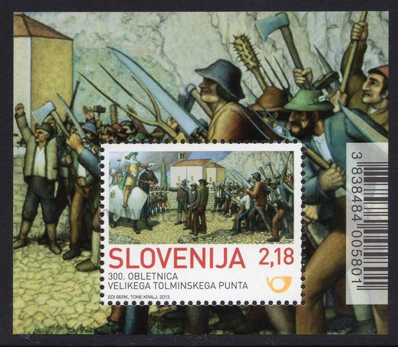 Slovenia. 2013 300th Anniversary of Tolmin Peasant Revolt. MNH