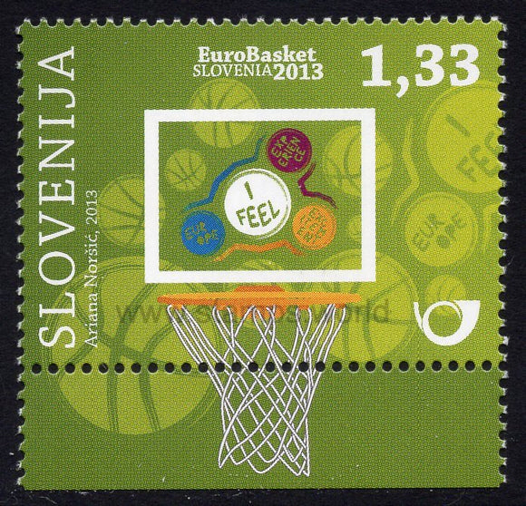 Slovenia. 2013 EuroBasket. European Basketball Championship. MNH