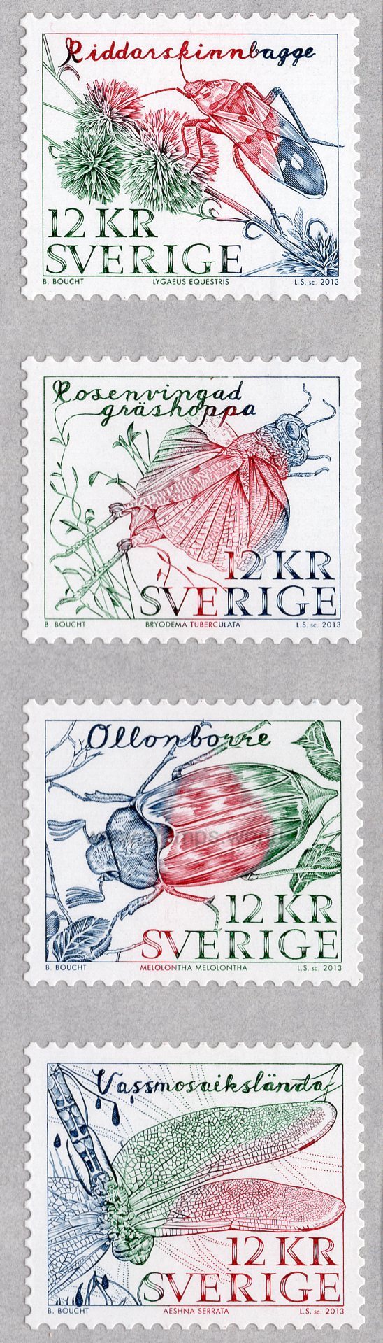 Sweden. 2013 Insects. MNH