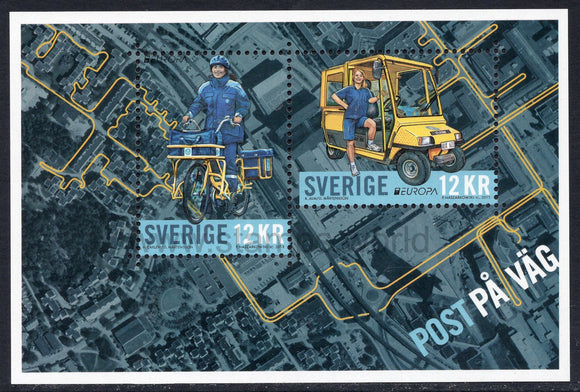 Sweden. 2013 Europa. Postal Vehicles. MNH