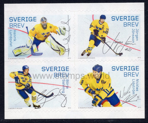 Sweden. 2013 Ice Hockey Players. MNH