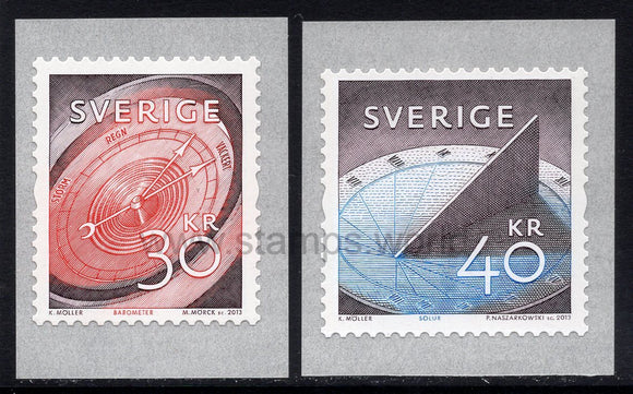 Sweden. 2013 Barometer and Sundial. MNH