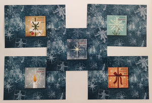 Sweden. 2015 Christmas. Set of 5 Christmas Cards