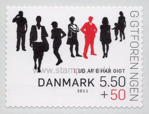 Denmark. 2011 The Danish Rheumatism Association (5.50). MNH