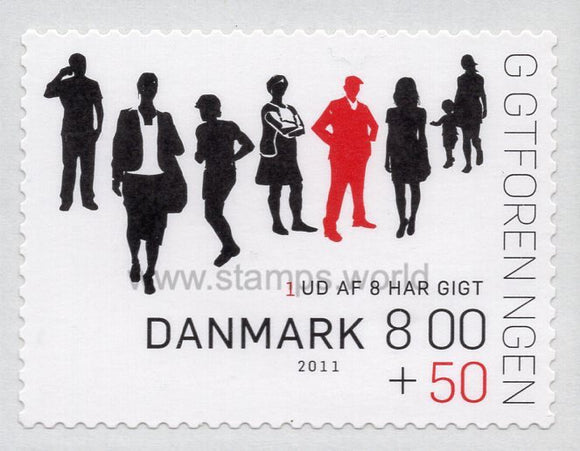 Denmark. 2011 The Danish Rheumatism Association (8.00). MNH