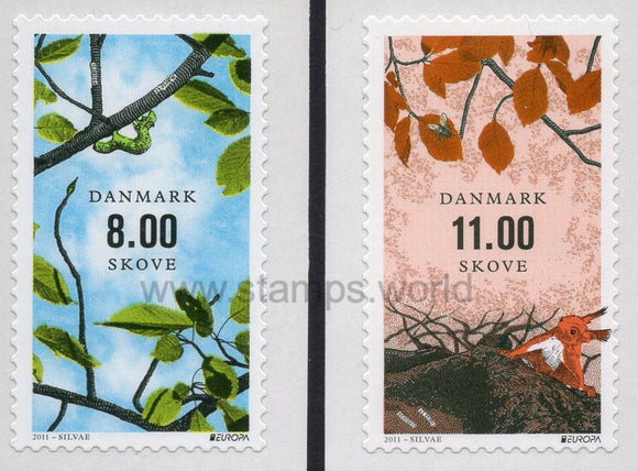 Denmark. 2011 Europa. Forests. MNH