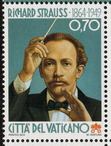 Vatican. 2014 Richard Strauss. MNH