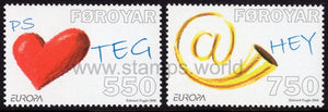 Faroe Islands. 2008 Europa. Letter. MNH
