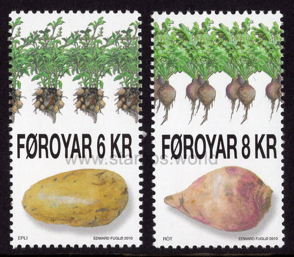 Faroe Islands. 2010 Potatoes and Swedes. MNH