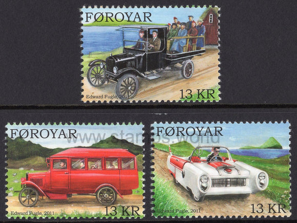 Faroe Islands. 2011 Veteran cars. MNH