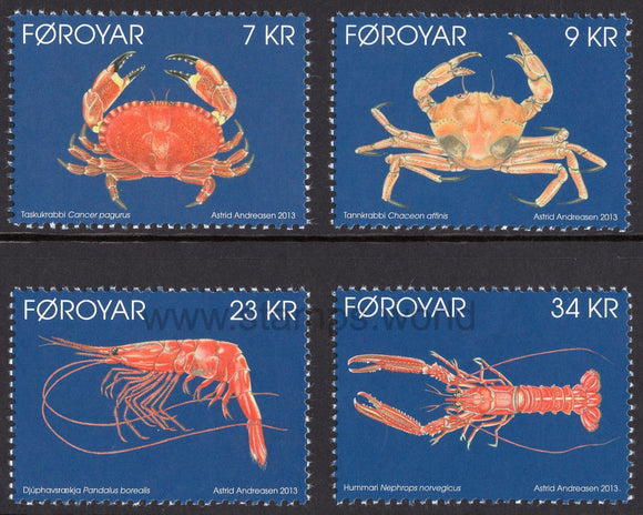 Faroe Islands. 2013 Seafood. MNH