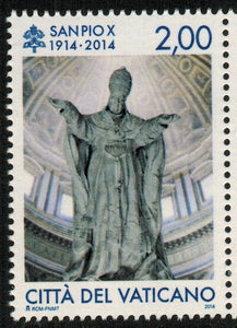 Vatican. 2014 Saint Pius X. MNH