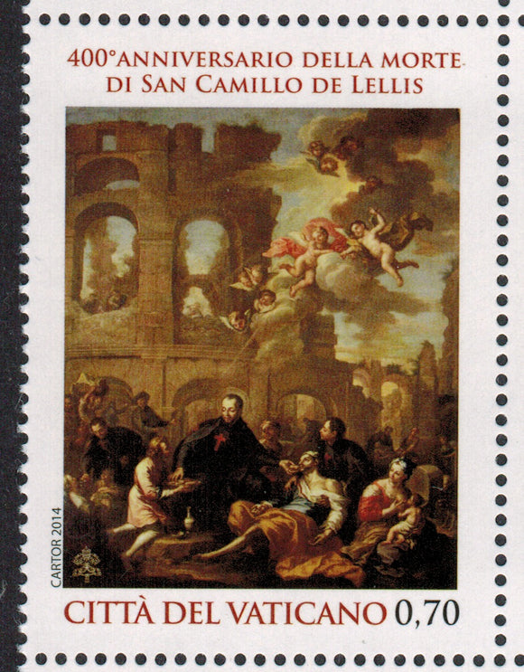 Vatican. 2014 Saint Camillus de Lellis. MNH