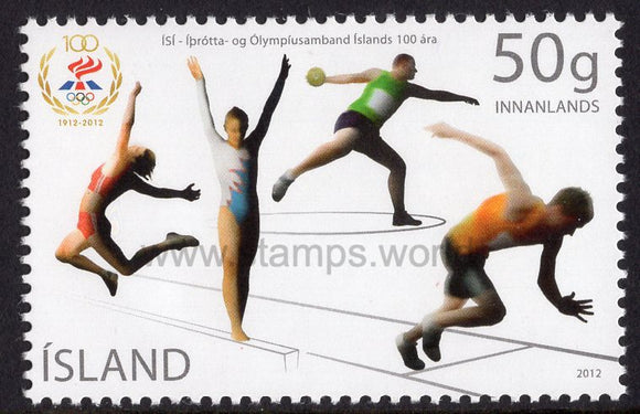 Iceland. 2012 National Olympic and Sports Association. MNH