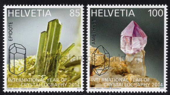 Switzerland. 2014 International Year of Crystallography. MNH