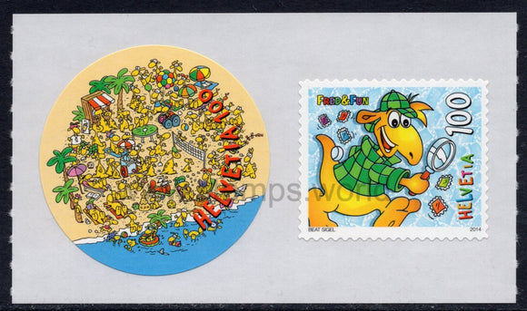Switzerland. 2014 Comics. Fred and Fun. MNH