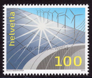 Switzerland. 2014 Renewable Energy. MNH