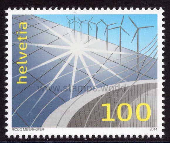 Switzerland. 2014 Renewable Energy. MNH
