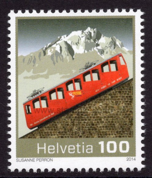 Switzerland. 2014 125 years Pilatus Cogwheel Railway. MNH