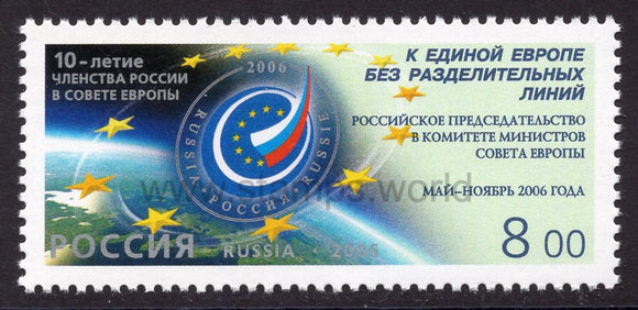 Russia. 2006 10 years since Russia joined the Council of Europe. MNH
