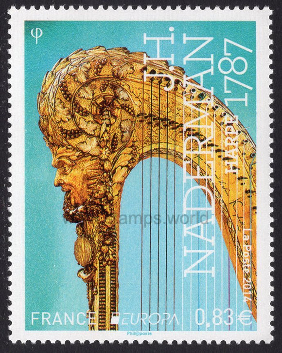 France. 2014 Europa. Musical Instruments. MNH