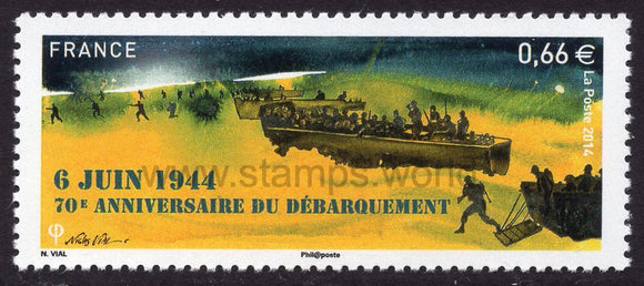 France. 2014 70th Anniversary of D-Day. MNH
