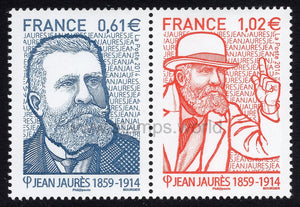 France. 2014 Jean Jaures. MNH