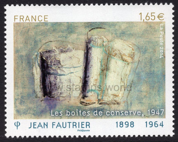 France. 2014 Painting by Jean Fautrier. MNH