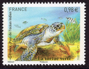France. 2014 Green Turtle. MNH