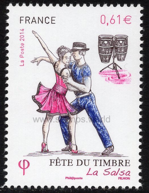 France. 2014 Dancing. Salsa. MNH