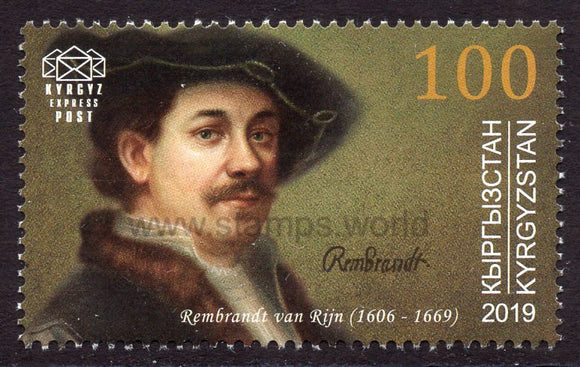 Kyrgyzstan. 2019 Rembrandt van Rijn. MNH