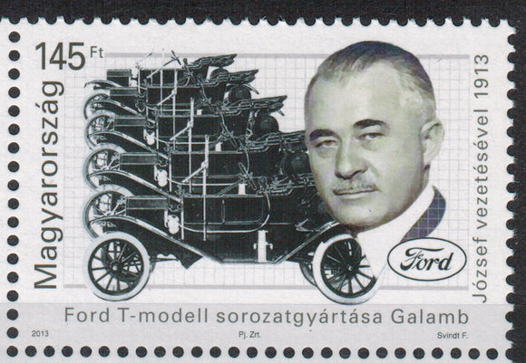 Hungary. 2013 Ford T. 100 years. MNH