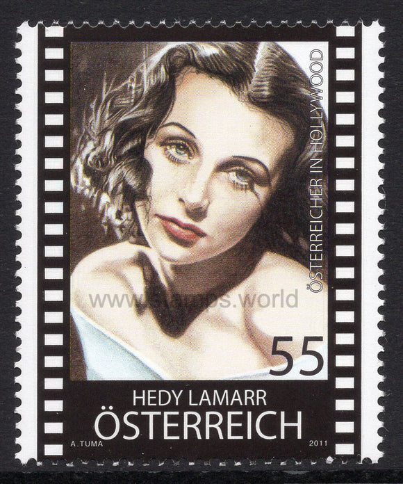 Austria. 2011 Austrians in Hollywood. Hedy Lamarr. MNH