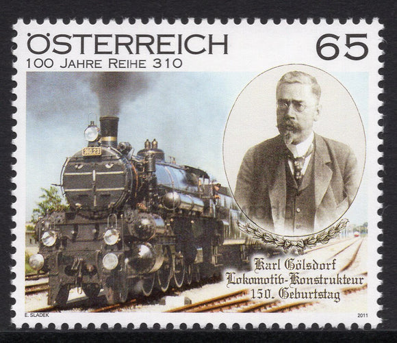 Austria. 2011 Karl Golsdorf. MNH