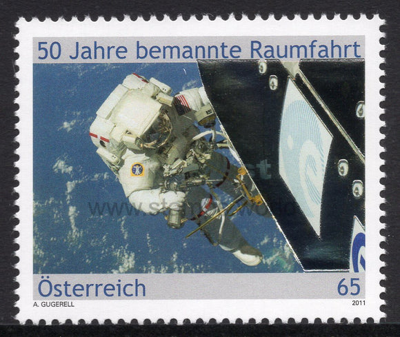 Austria. 2011 50 years of First Space travel. Gagarin. MNH
