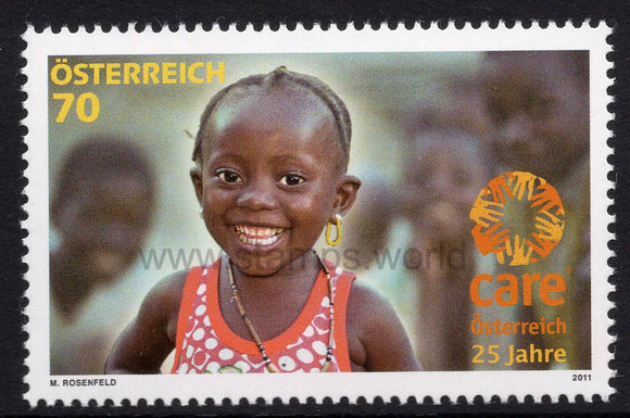Austria. 2011 25 years of CARE Osterreich. MNH