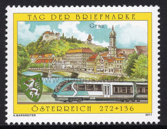 Austria. 2011 Day of the Stamp. Graz railway. 