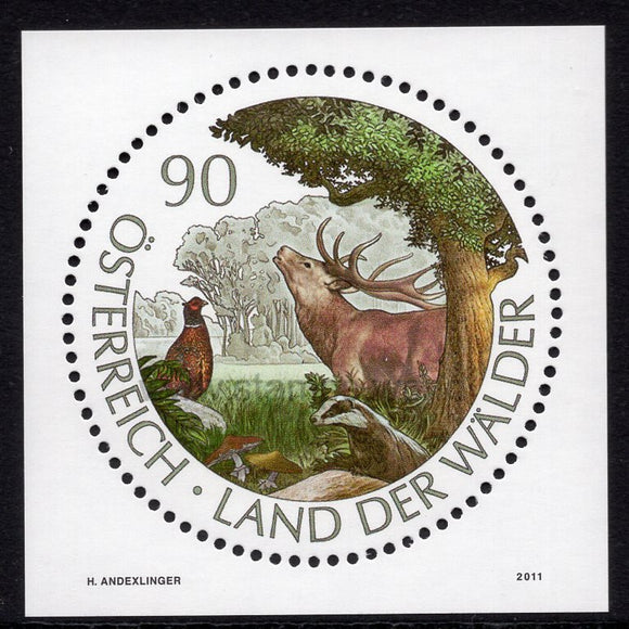 Austria. 2011 Land of Forests. MNH