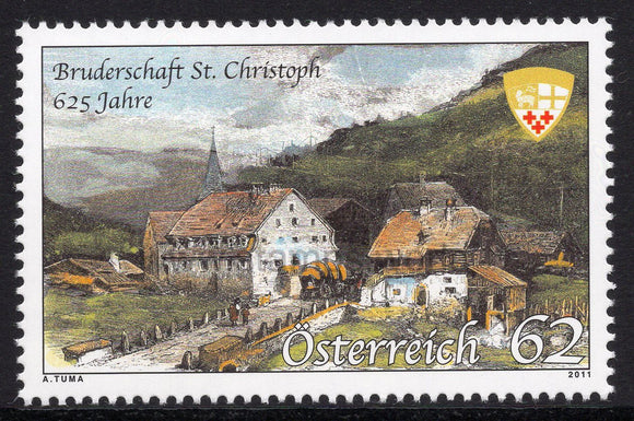 Austria. 2011 St. Christopher Brotherhoood. MNH
