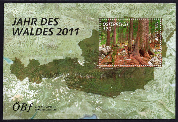 Austria. 2011 Europa. Forests. MNH