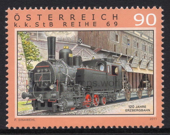 Austria. 2011 120 years of Erzberg Railway. MNH